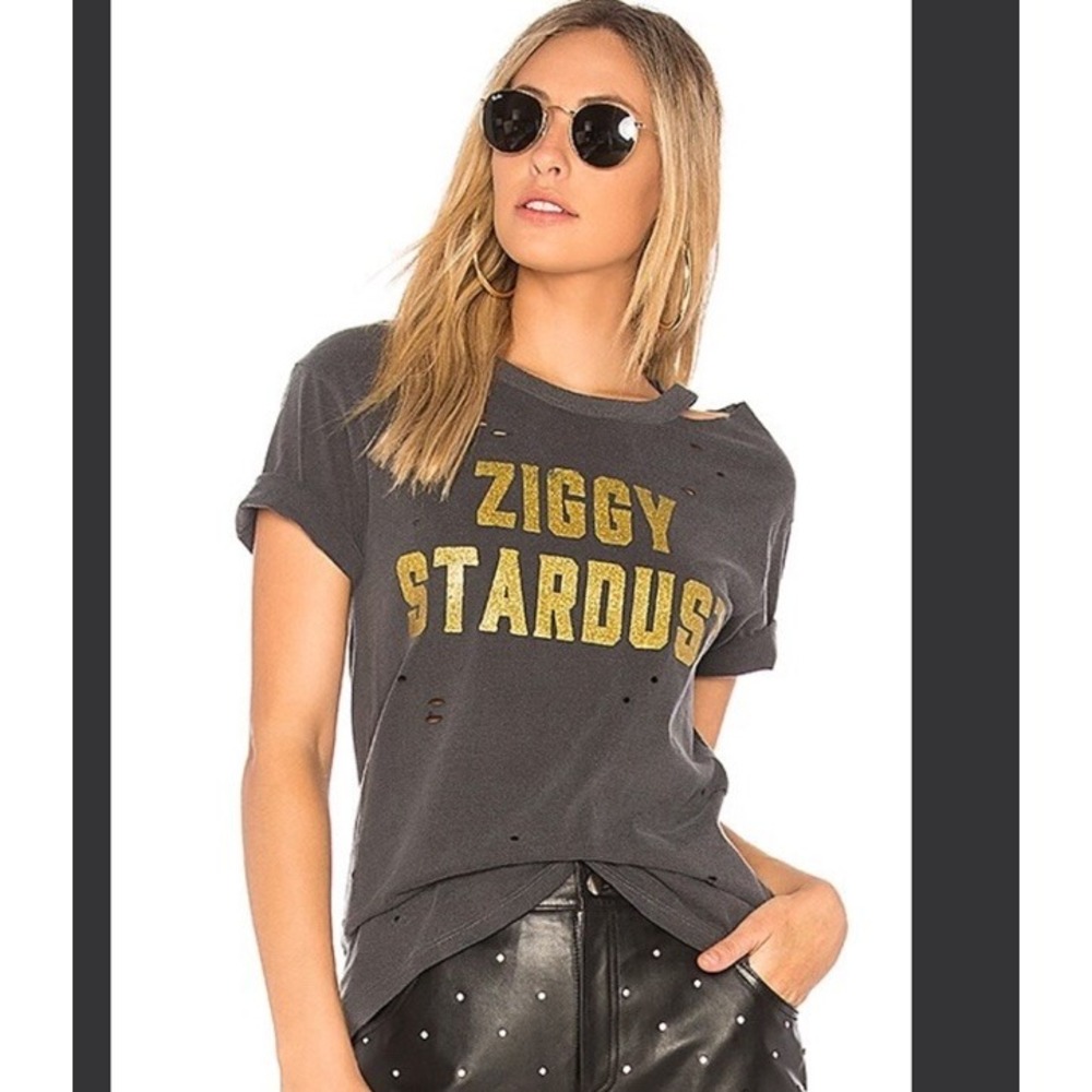 Daydreamer Ziggy Stardust Distressed Women's Shirt Size Large